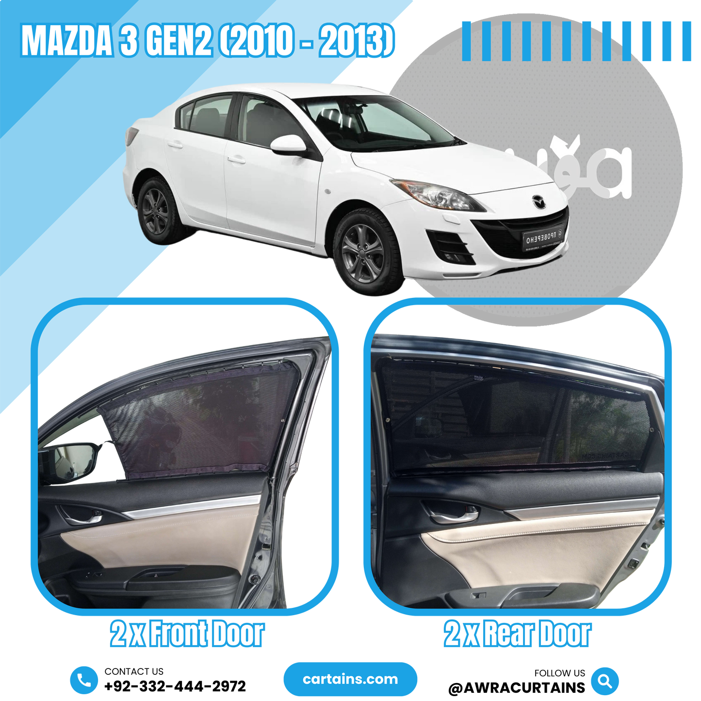 Mazda 3 Gen2 (2010 - 2013) Curtains