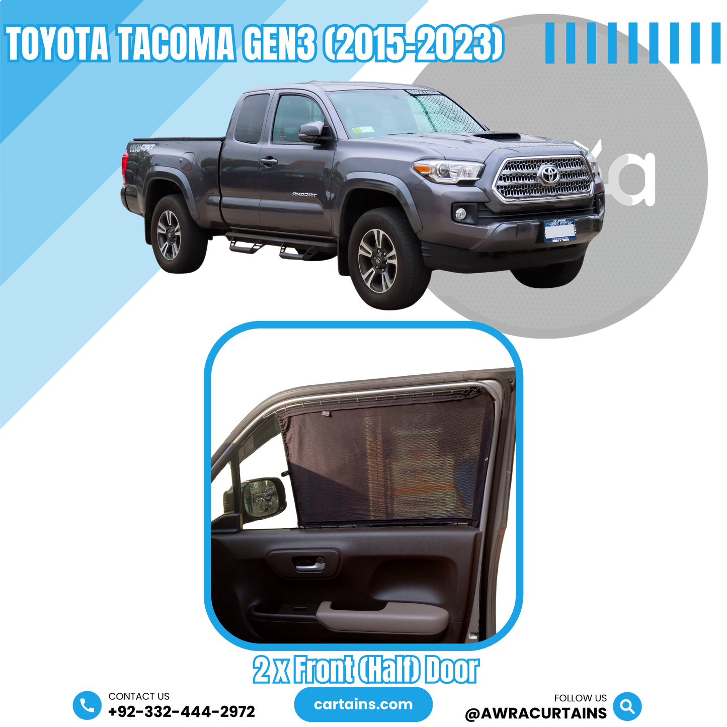 Toyota Tacoma Gen3 (2015 - 2023) Curtains