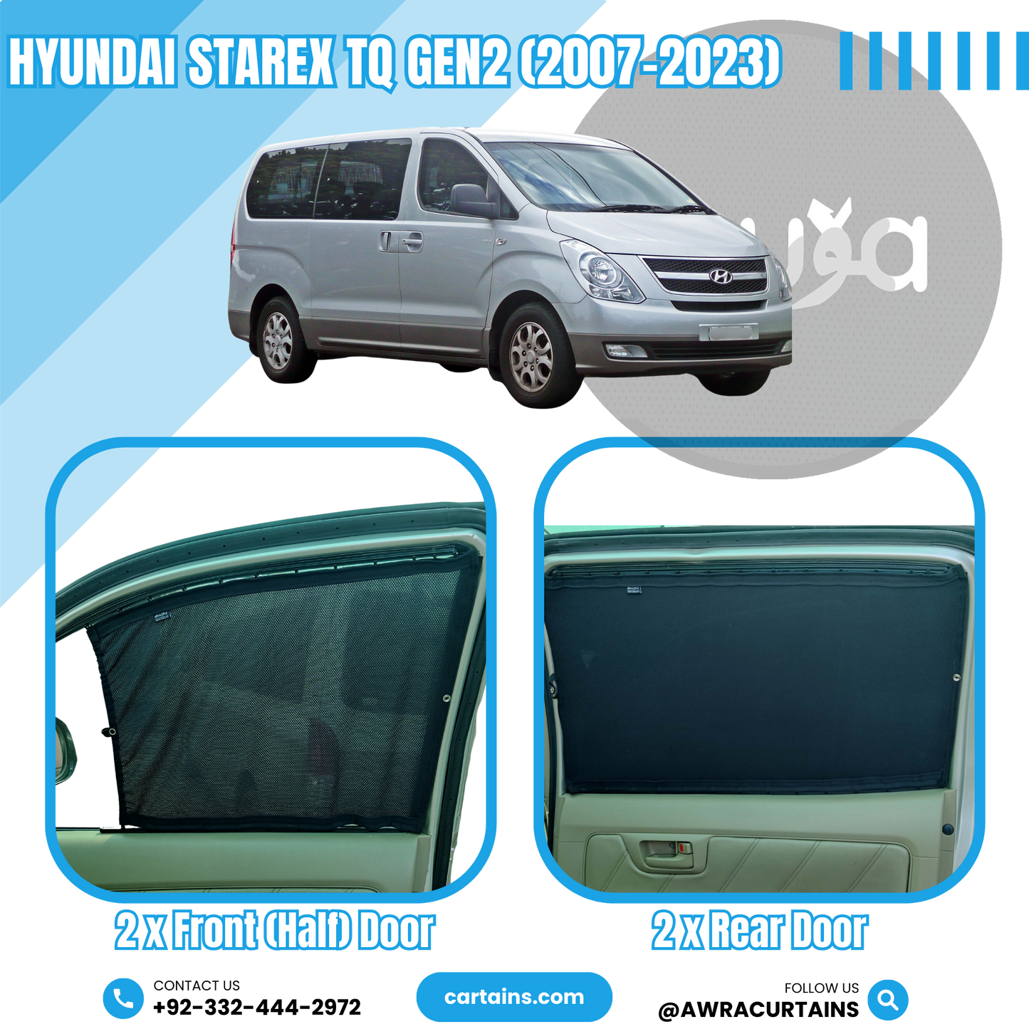 Hyundai Starex Tq Gen2 (2007 - 2025) Curtains