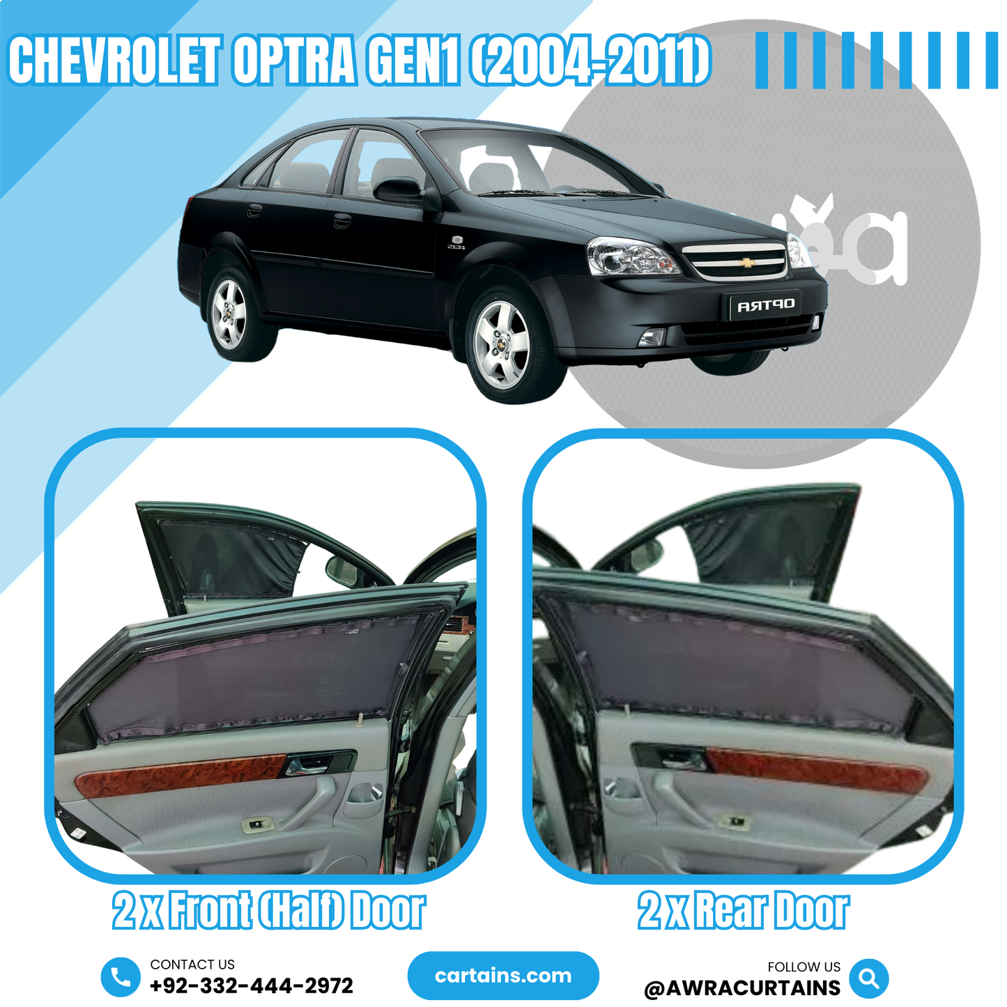 Chevrolet Optra Gen1 (2004 - 2011) Curtains