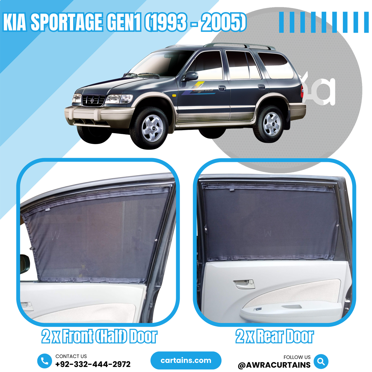 Kia Sportage Gen1 (1993 - 2005) Curtains