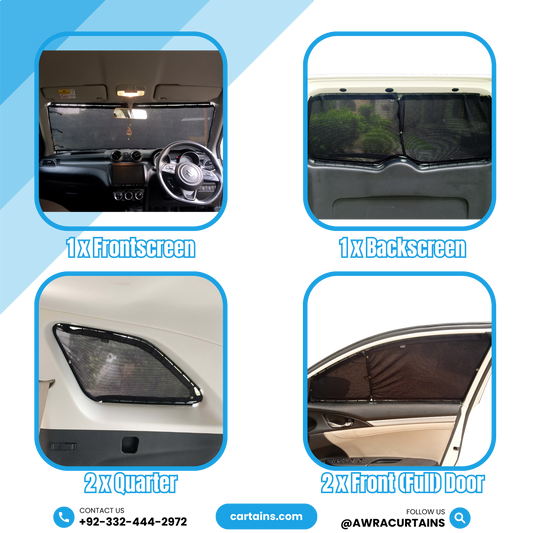 Alto RS/Z 3-door Gen5 (2000 - 2012) Curtains