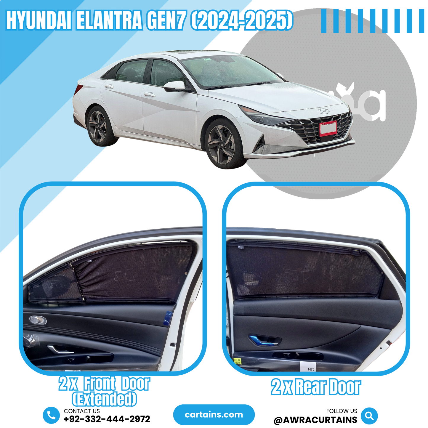 Hyundai Elantra Gen7 (2024-2025) Curtains