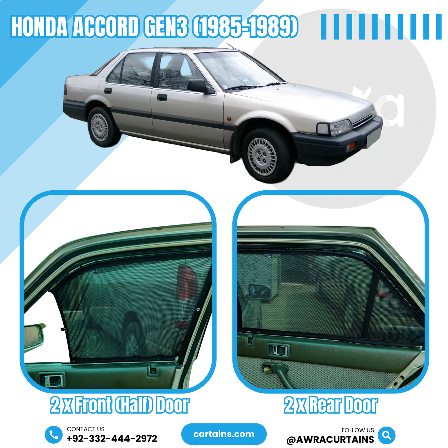 Honda Accord Gen3 (1985 - 1989) Curtains