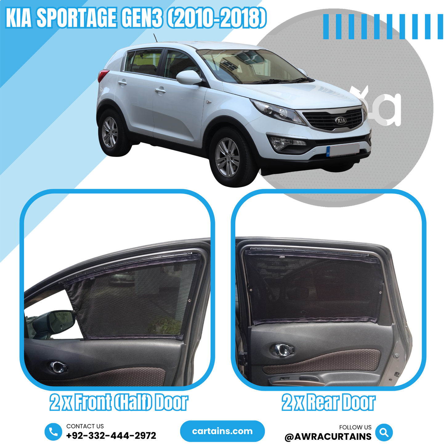 Kia Sportage Gen3 (2010 - 2018) Curtains