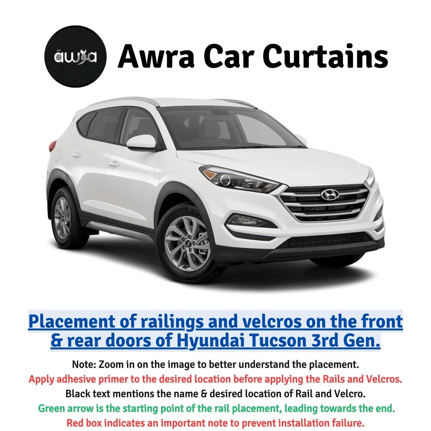 Hyundai Tucson Gen3 (2020 - 2025) Curtains