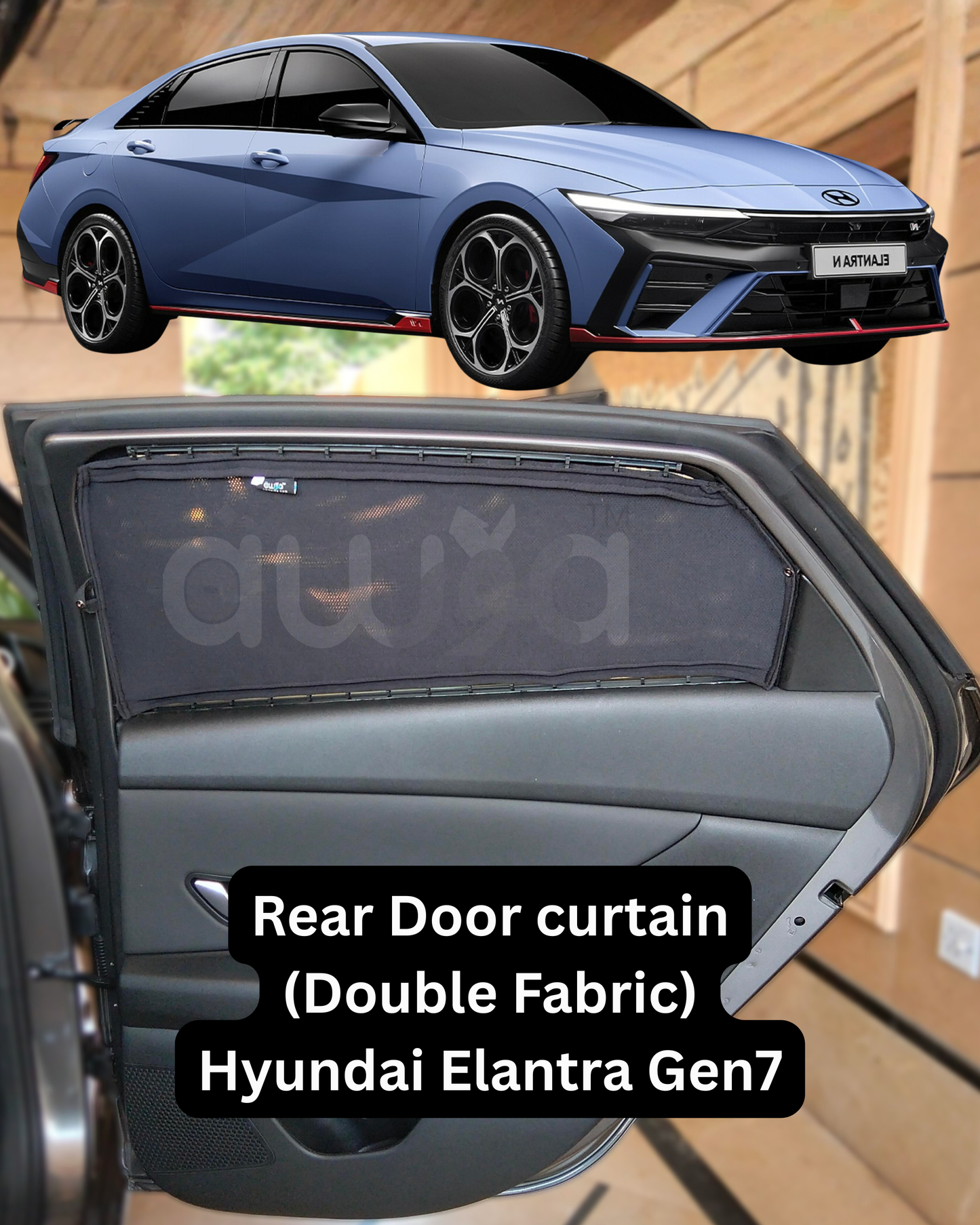 Hyundai Elantra Gen7 (2024-2025) Curtains - Cartains