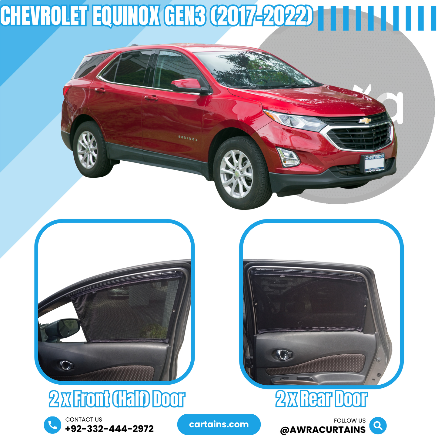Chevrolet Equinox Gen3 (2017 - 2022) Curtains