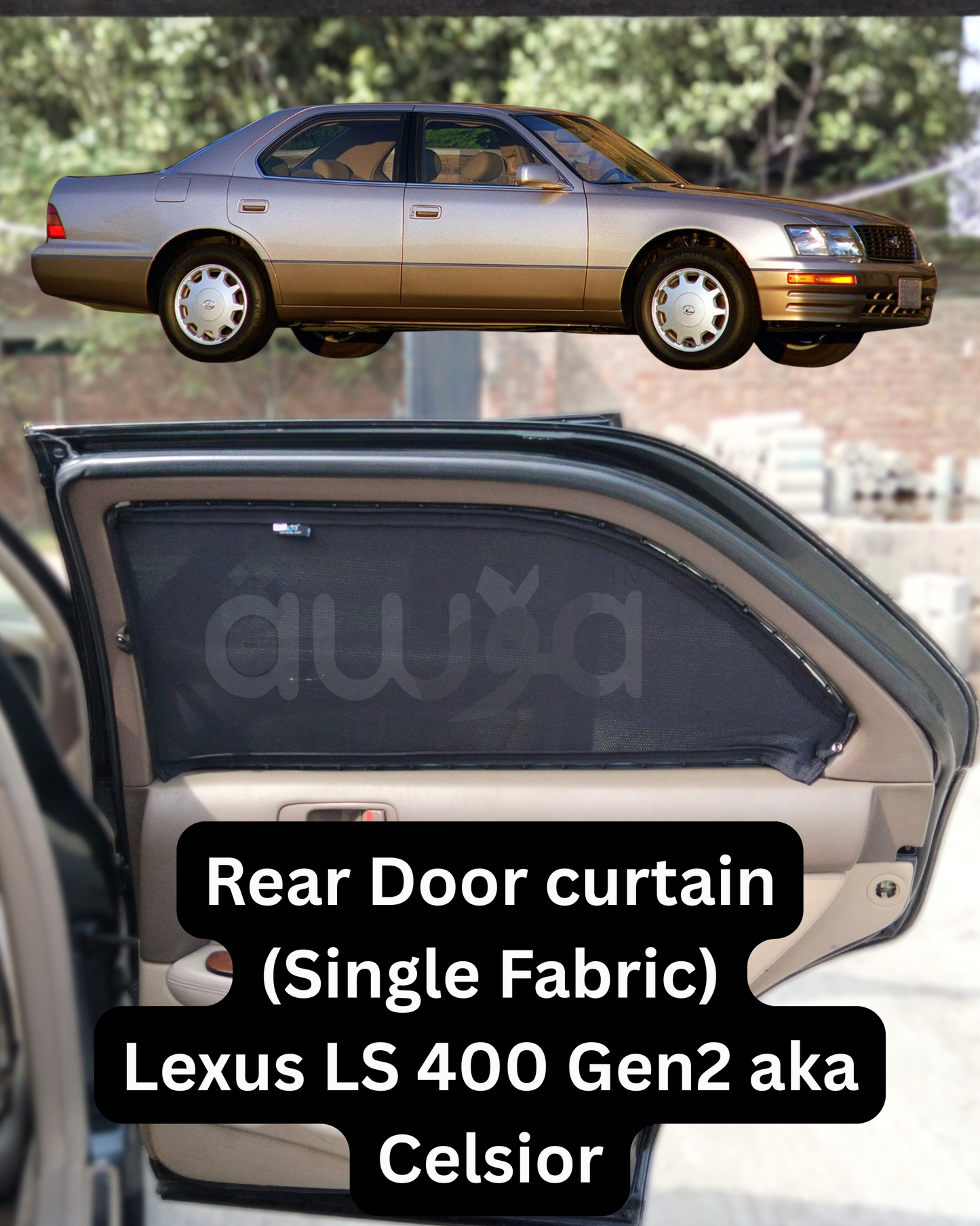 Lexus LS 400 Gen2 también conocido como Celsior (1995 - 2000) Cortinas