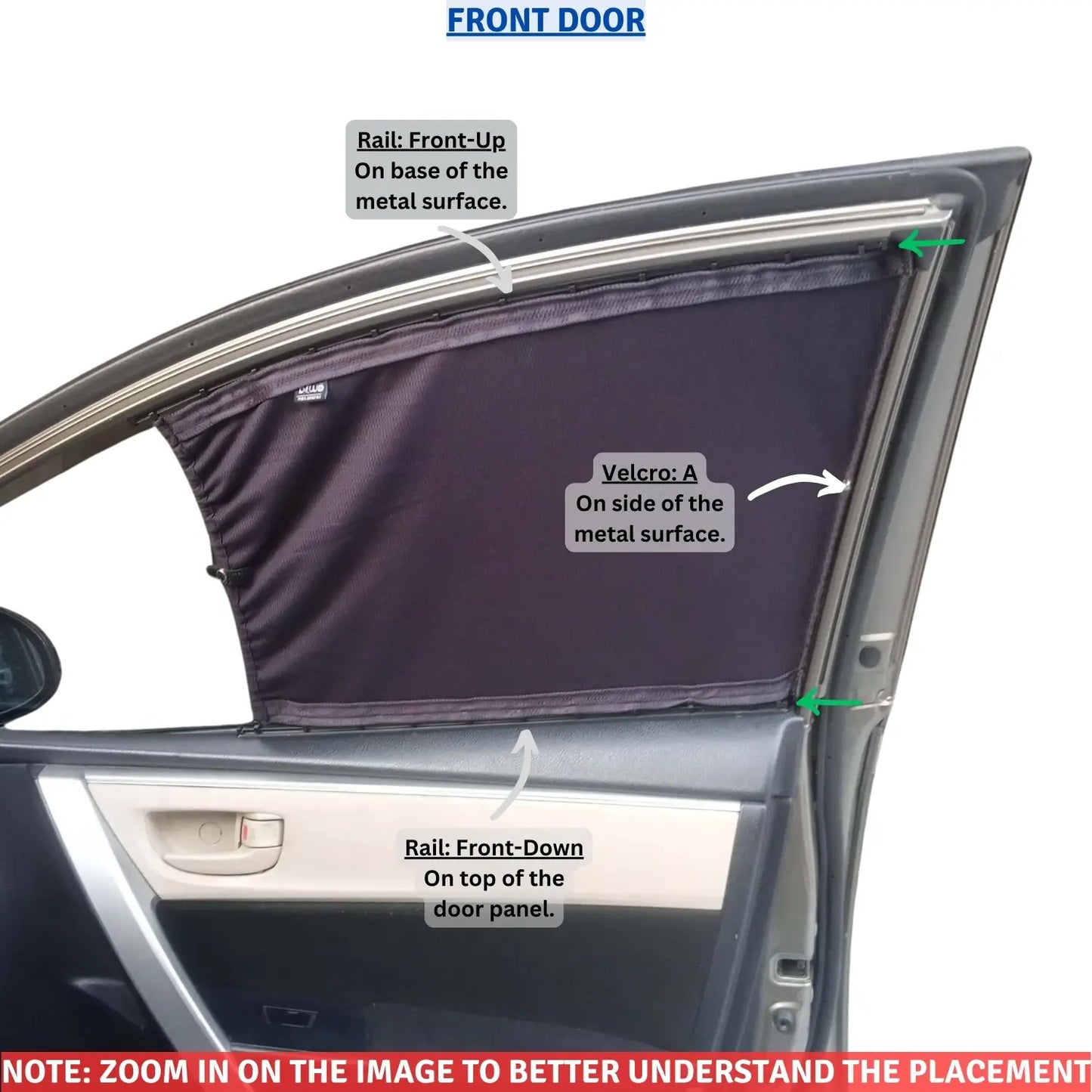 Toyota Corolla Gen11 (2015 - 2026) Curtains - Cartains