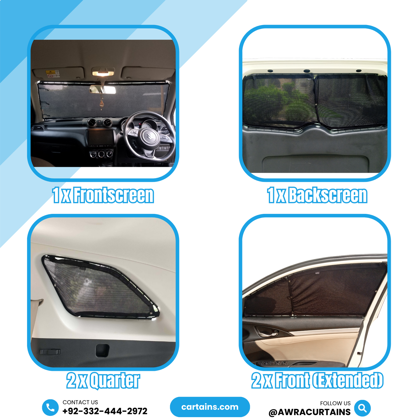 Mitsubishi Pajero Gen4 (2006 - 2021) Curtains