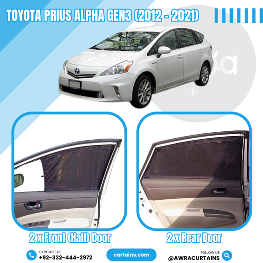 Toyota Prius Alpha Gen3 (2012 - 2021) Curtains