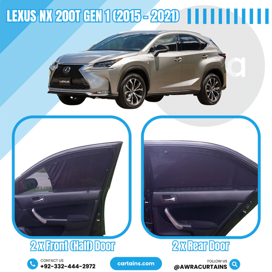 Lexus NX 200T Gen 1 (2015 - 2021) Curtains