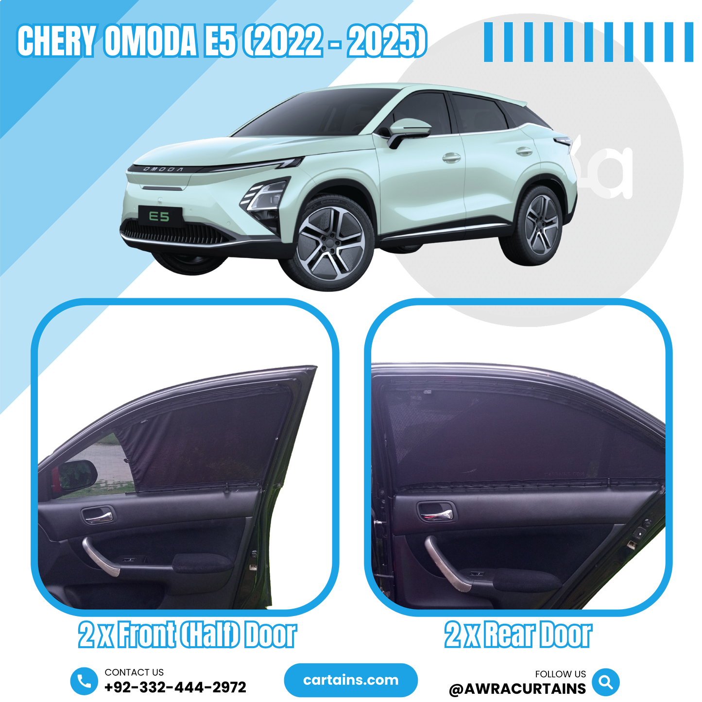 Chery Omoda E5 (2022 - 2025) Curtains