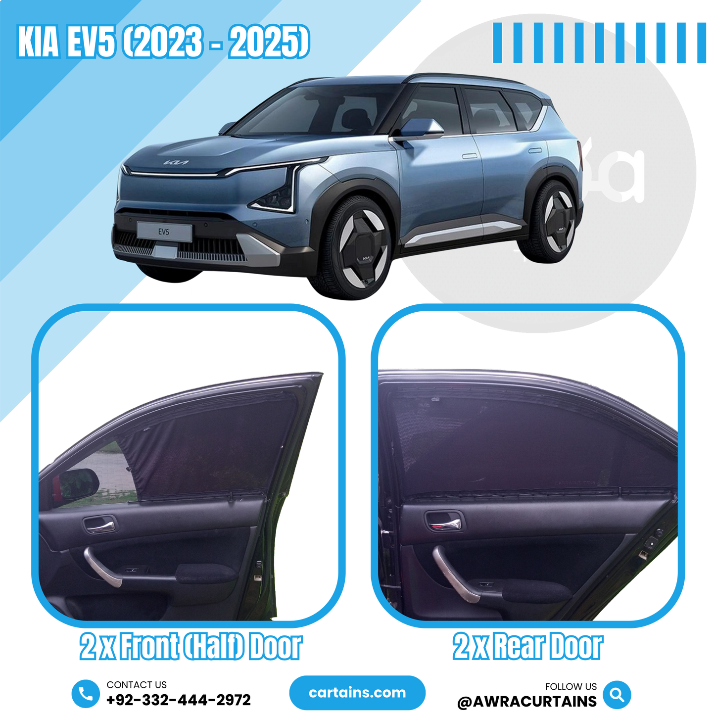 Kia EV5 (2023 - 2025) Curtains