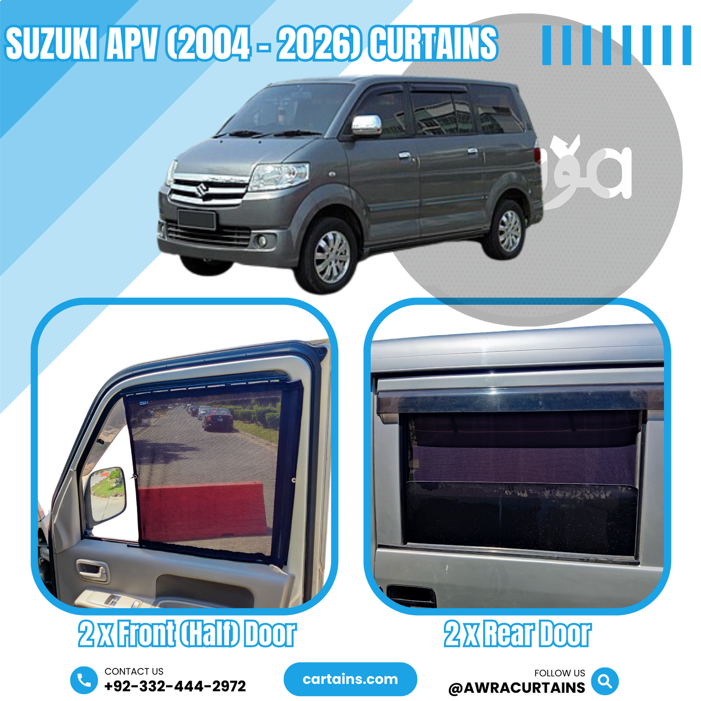 Suzuki APV (2004 - 2026) Curtains - Cartains