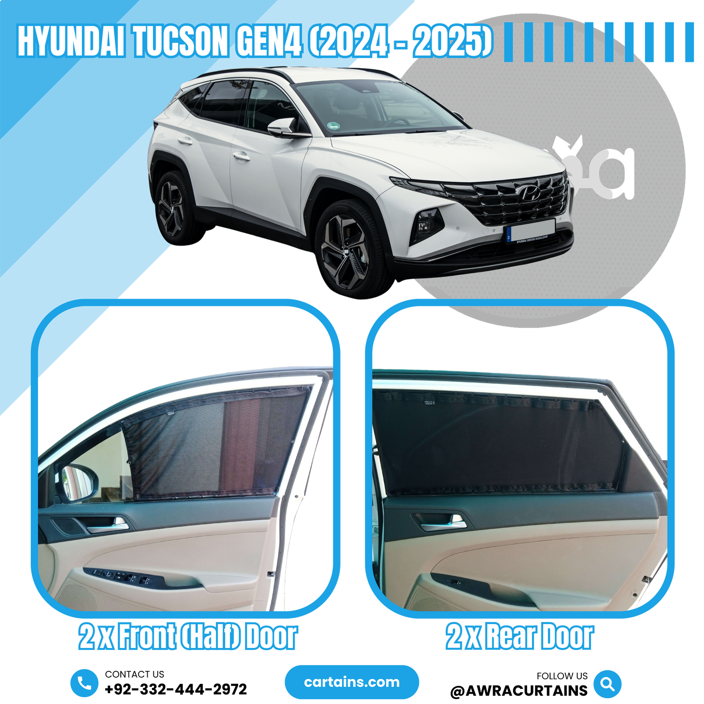 Hyundai Tucson Gen4 (2024 - 2025) Curtains