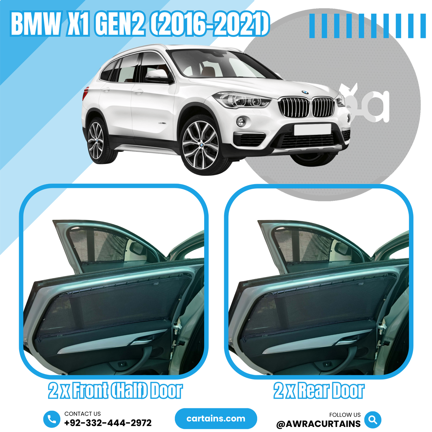 BMW X1 Gen2 (2016 - 2021) Curtains