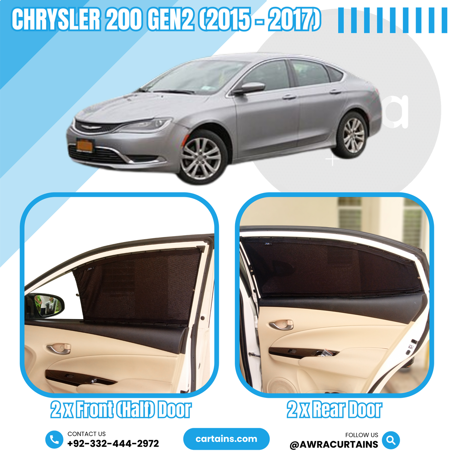 Chrysler 200 Gen2 (2015 - 2017) Curtains