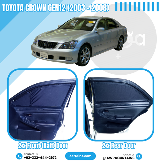 Toyota Crown Gen12 (2003 - 2008) Curtains