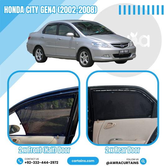Honda City Gen4 (2002 -2008) Curtains