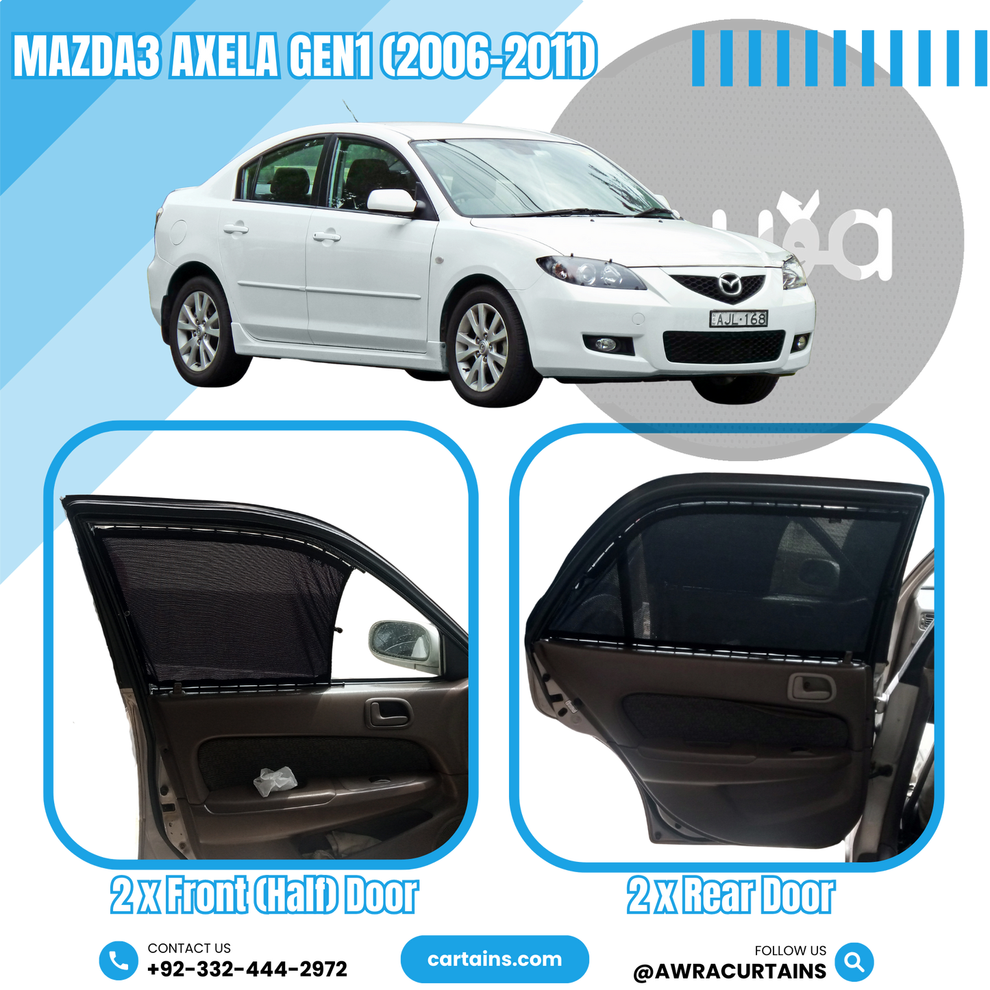 Mazda3 Axela Gen1 (2006-2011) - Cartains
