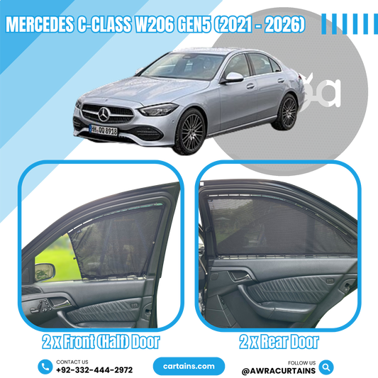 Mercedes C-Class W206 Gen5 (2021 - 2026) Curtains - Cartains
