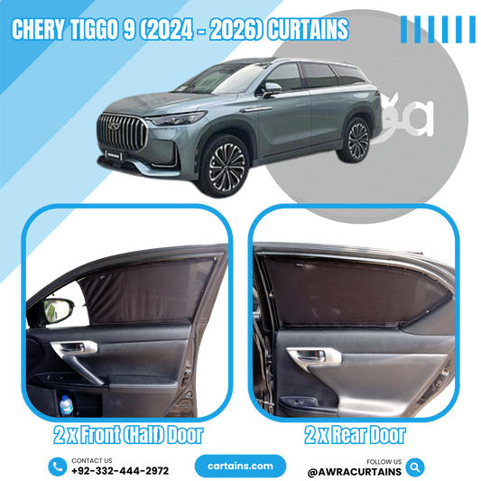 Cortinas para Chery Tiggo 9 (2024 - 2026)