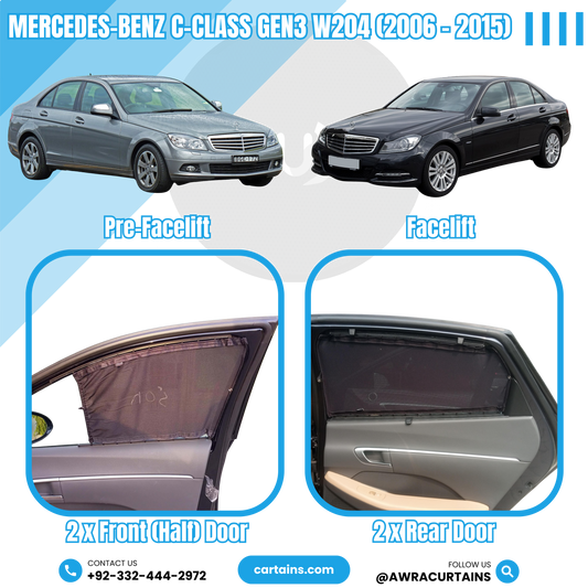 Mercedes-Benz C-Class Gen3 W204 (2006 - 2015) Curtains
