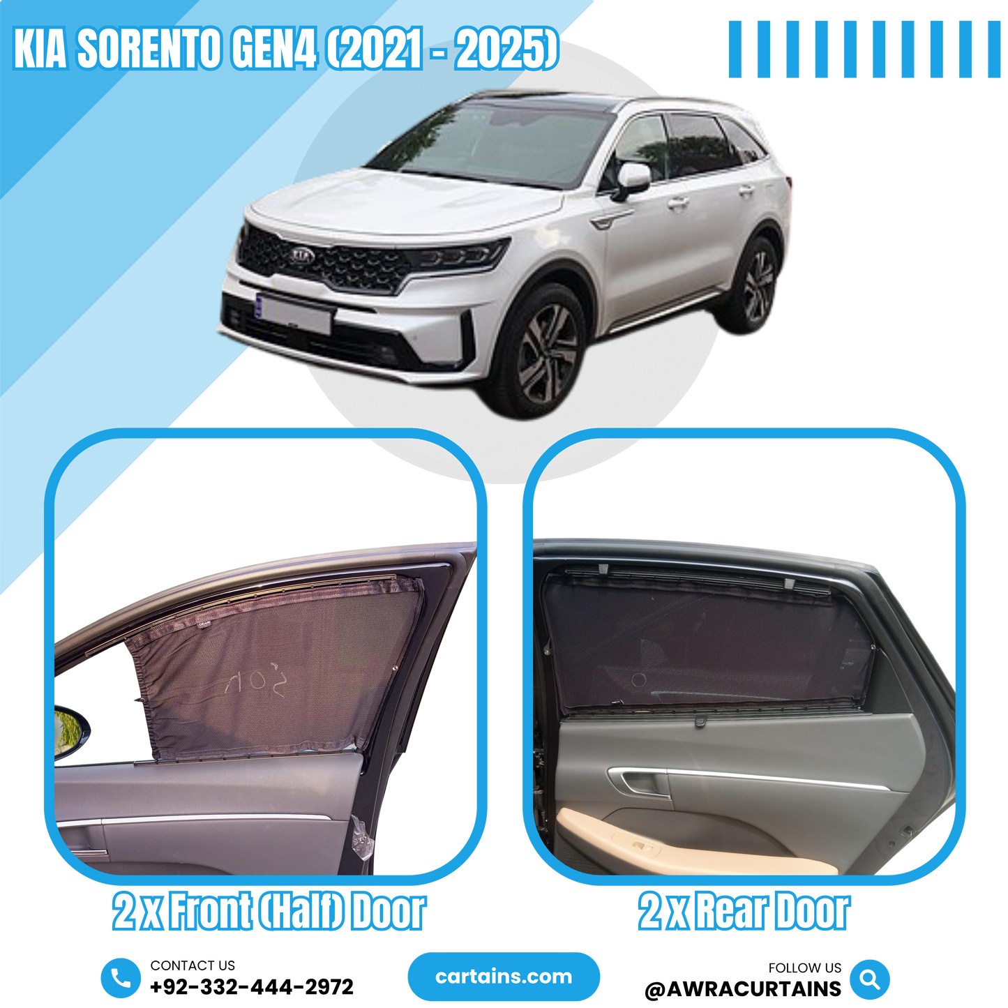 KIA Sorento Gen4 (2021 - 2025) Curtains