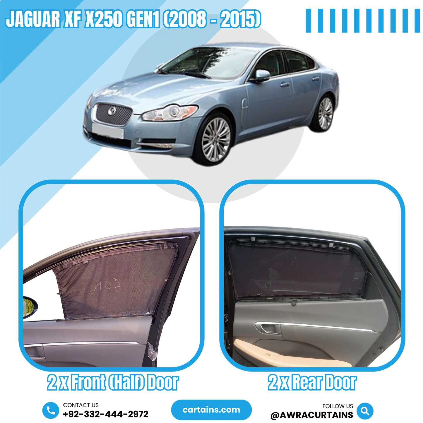 Jaguar XF X250 Gen1 (2008 - 2015) Curtains