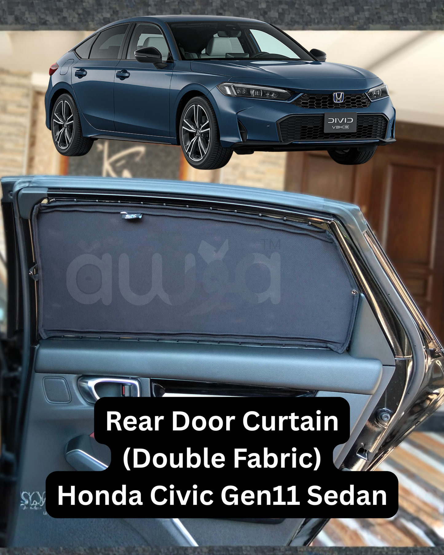 Cortinas para Honda Civic Gen11 Sedán (2022-2025)