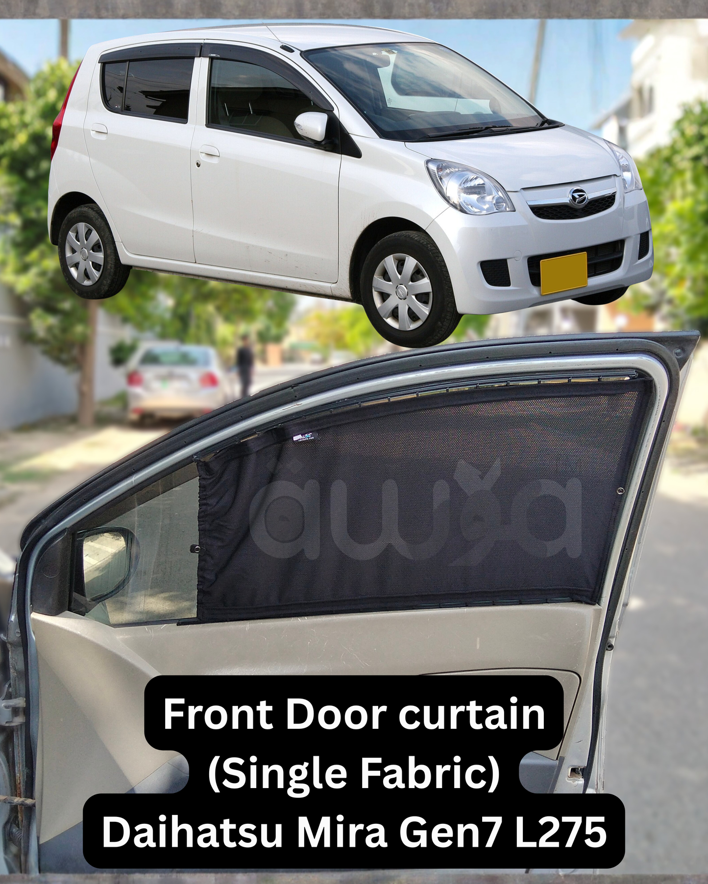 Daihatsu Mira Gen7 L275 (2006 - 2018) Curtains - Cartains