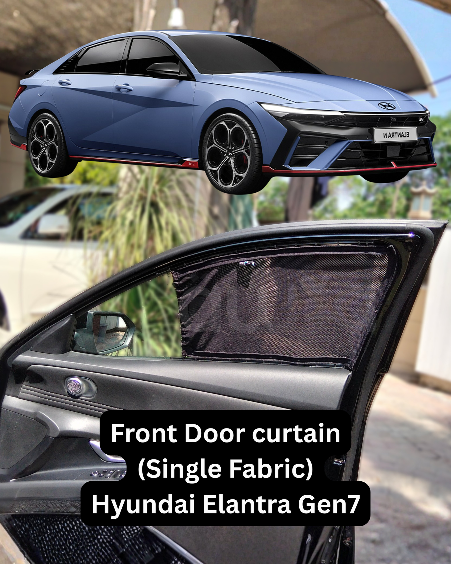 Hyundai Elantra Gen7 (2024-2025) Curtains - Cartains