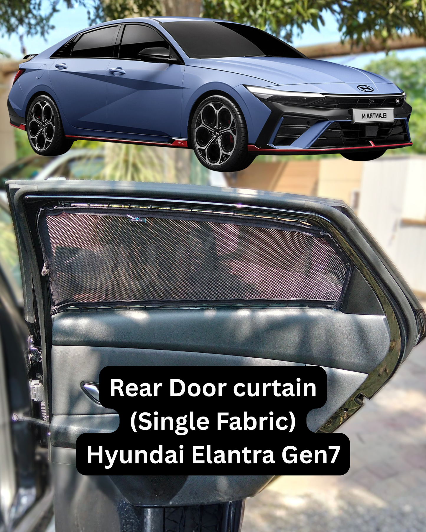 Hyundai Elantra Gen7 (2024-2025) Curtains - Cartains