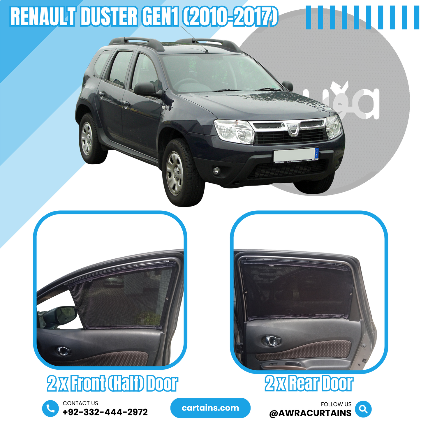 Renault Duster Gen1 (2010-2017) Curtains
