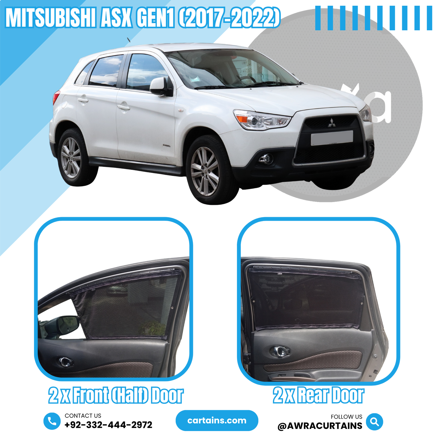 Mitsubishi ASX Gen1 (2017 - 2022) Curtains
