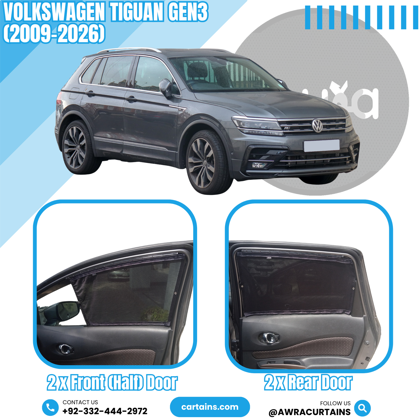 Volkswagen Tiguan Gen3 (2009-2026) Curtain