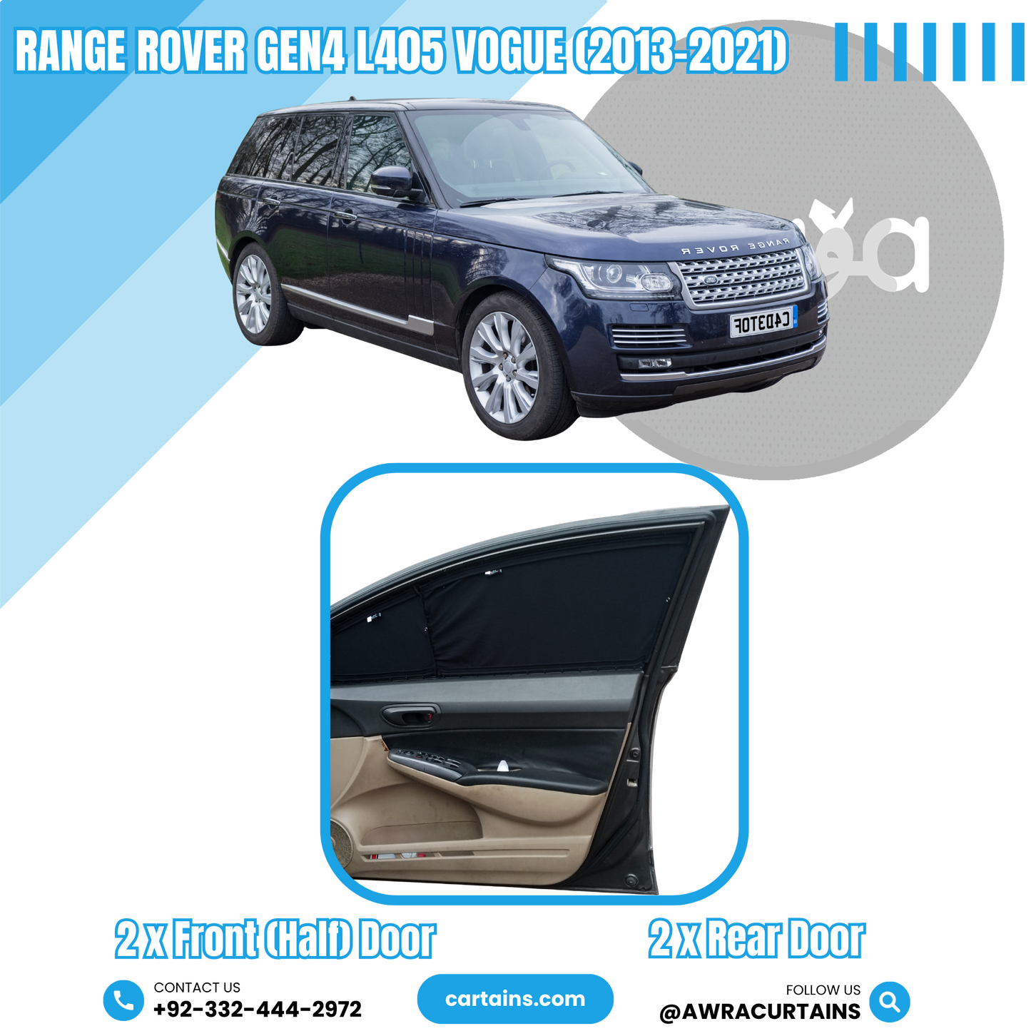 Range Rover Gen4 L405 aka Vogue (2013-2021) - Cartains