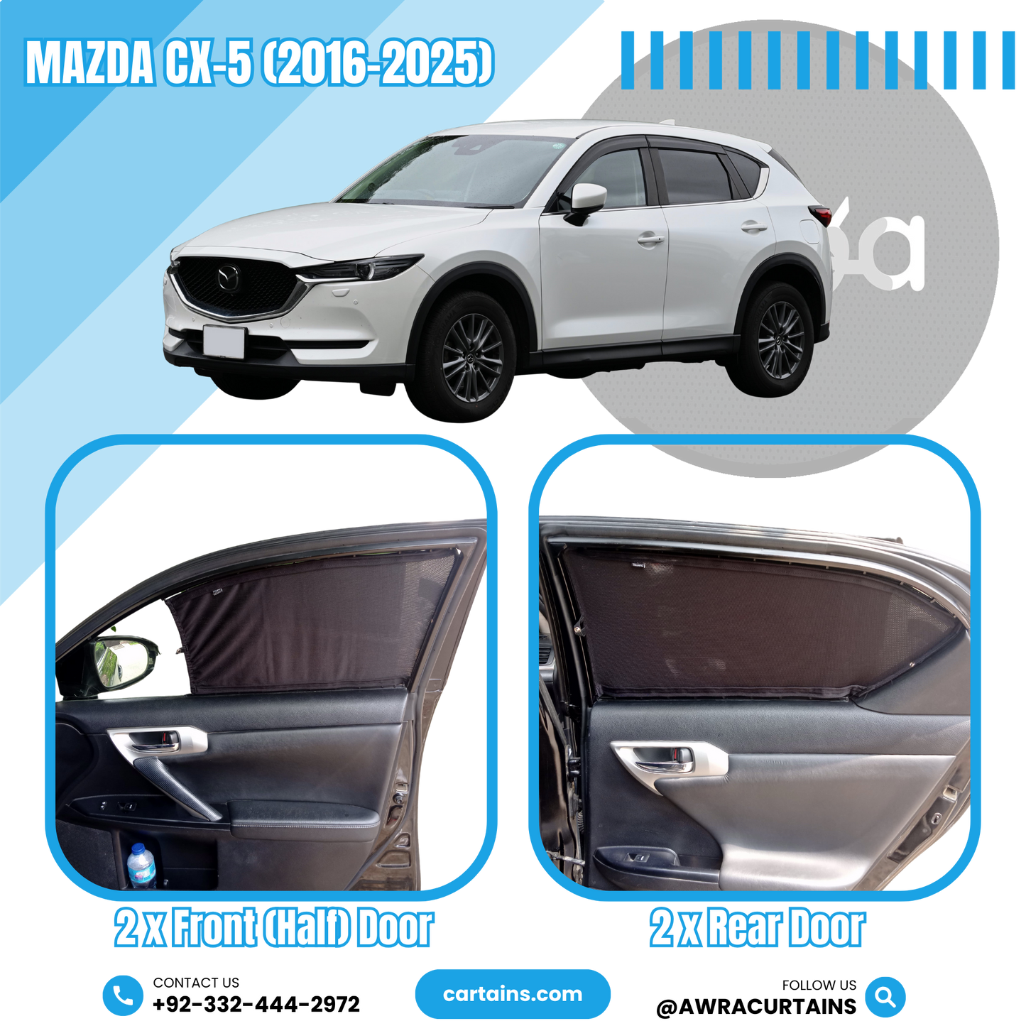 Mazda CX-5 (2016-2025) Curtains.