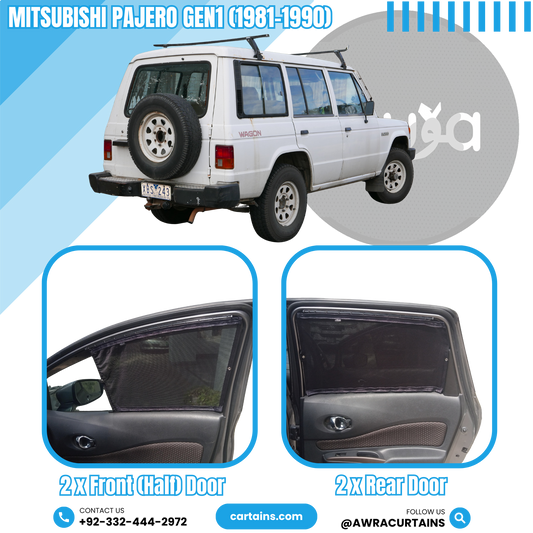 Mitsubishi Pajero Gen1 (1981 - 1990) Curtains - Cartains