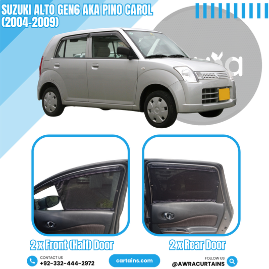 Suzuki Alto Gen6 aka Pino Carol (2004-2009) Curtains