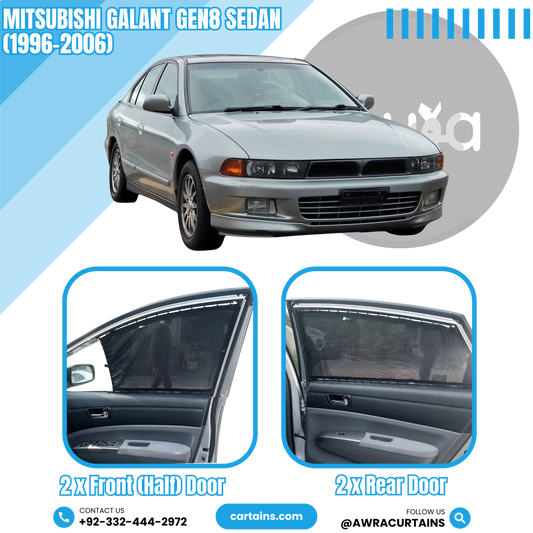 Mitsubishi Galant Gen8 Sedan (1996-2006) Curtains - Cartains