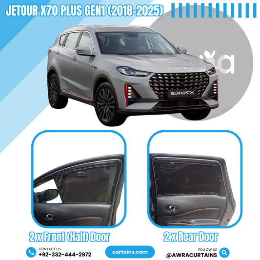 Jetour X70 Plus Gen1 (2018-2025) Curtains - Cartains
