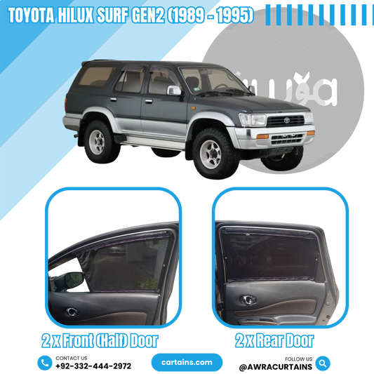 Toyota Hilux Surf Gen2 (1989 - 1995) Curtains - Cartains