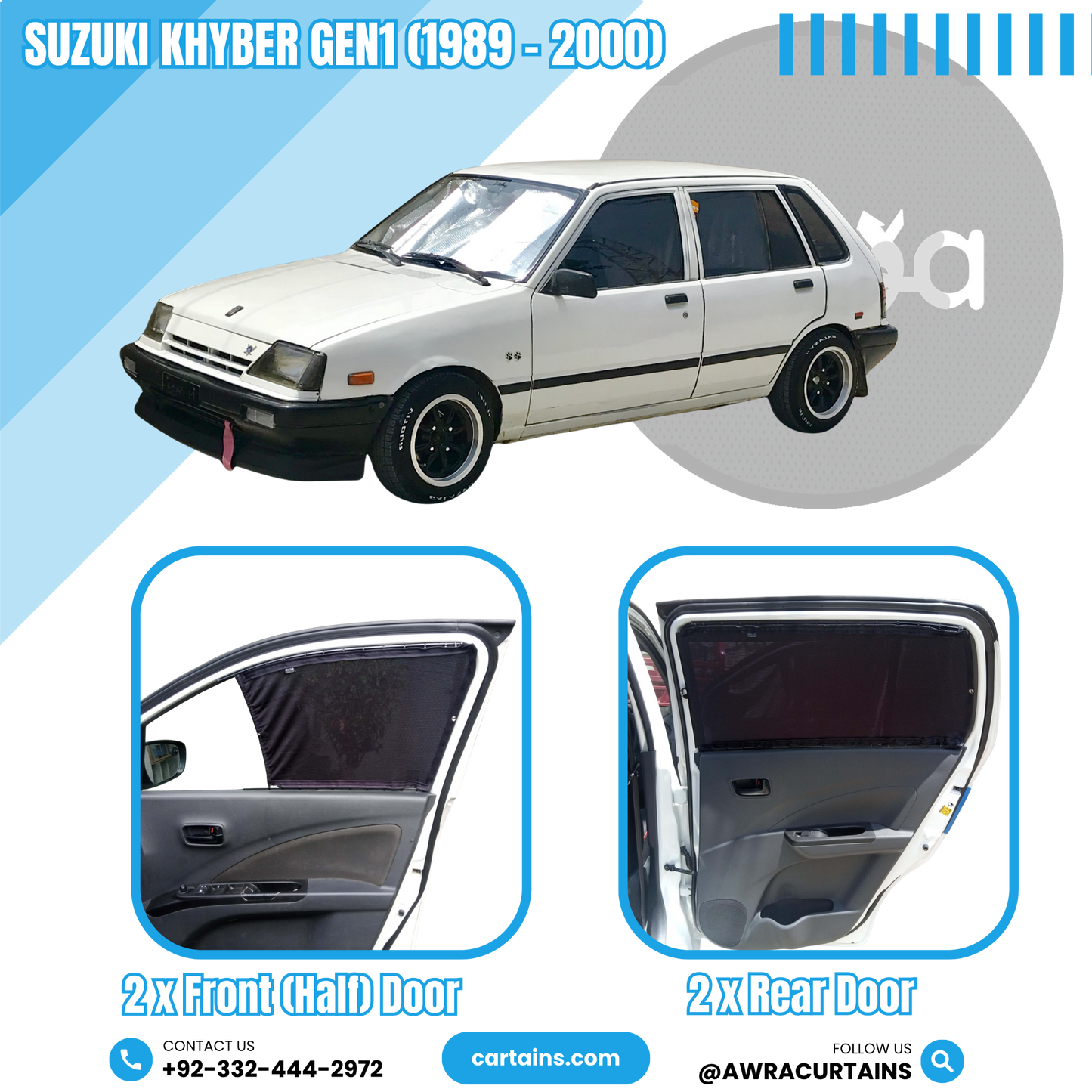 Cortinas para Suzuki Khyber Gen1 (1989 - 2000)