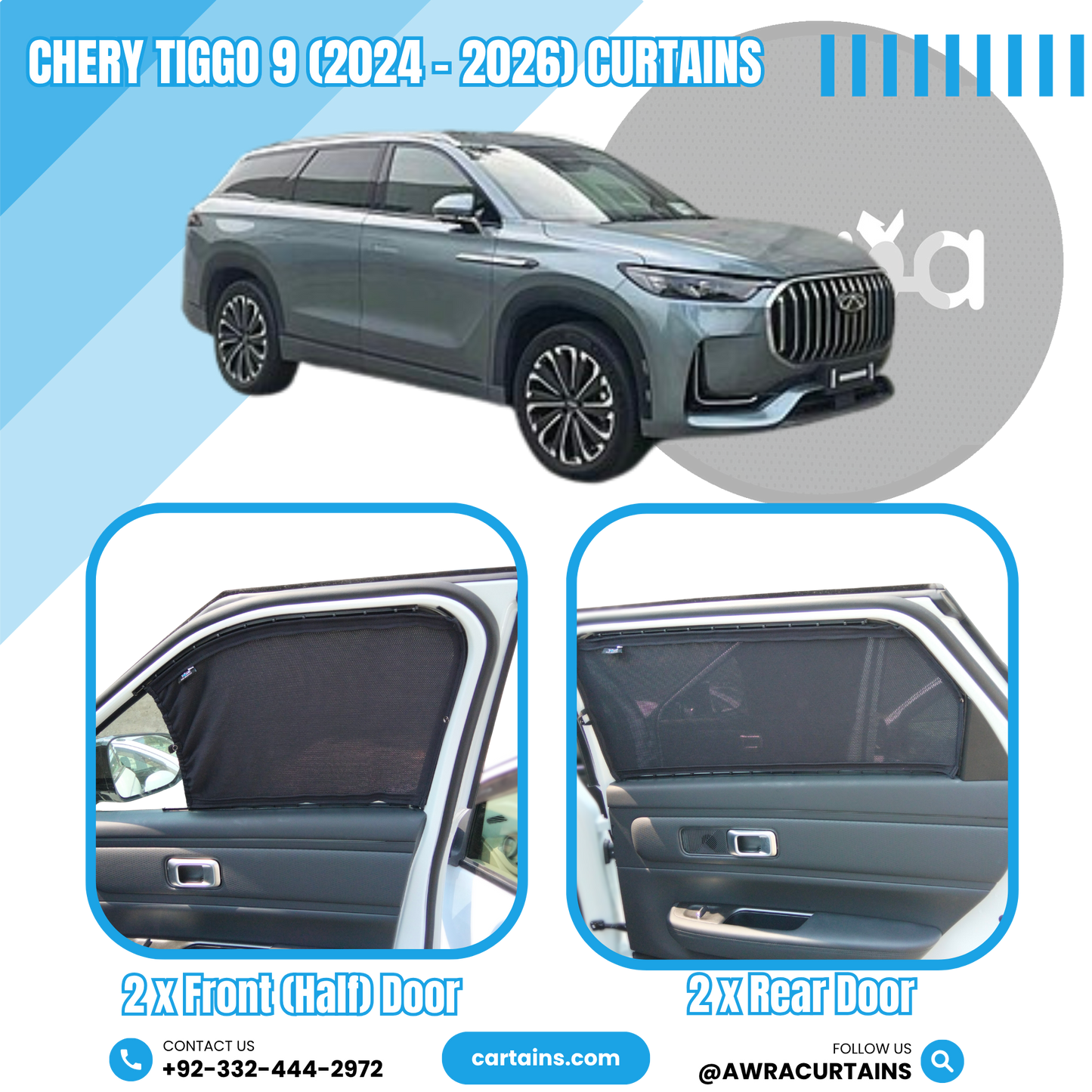 Chery Tiggo 9 (2024 - 2026) Curtains