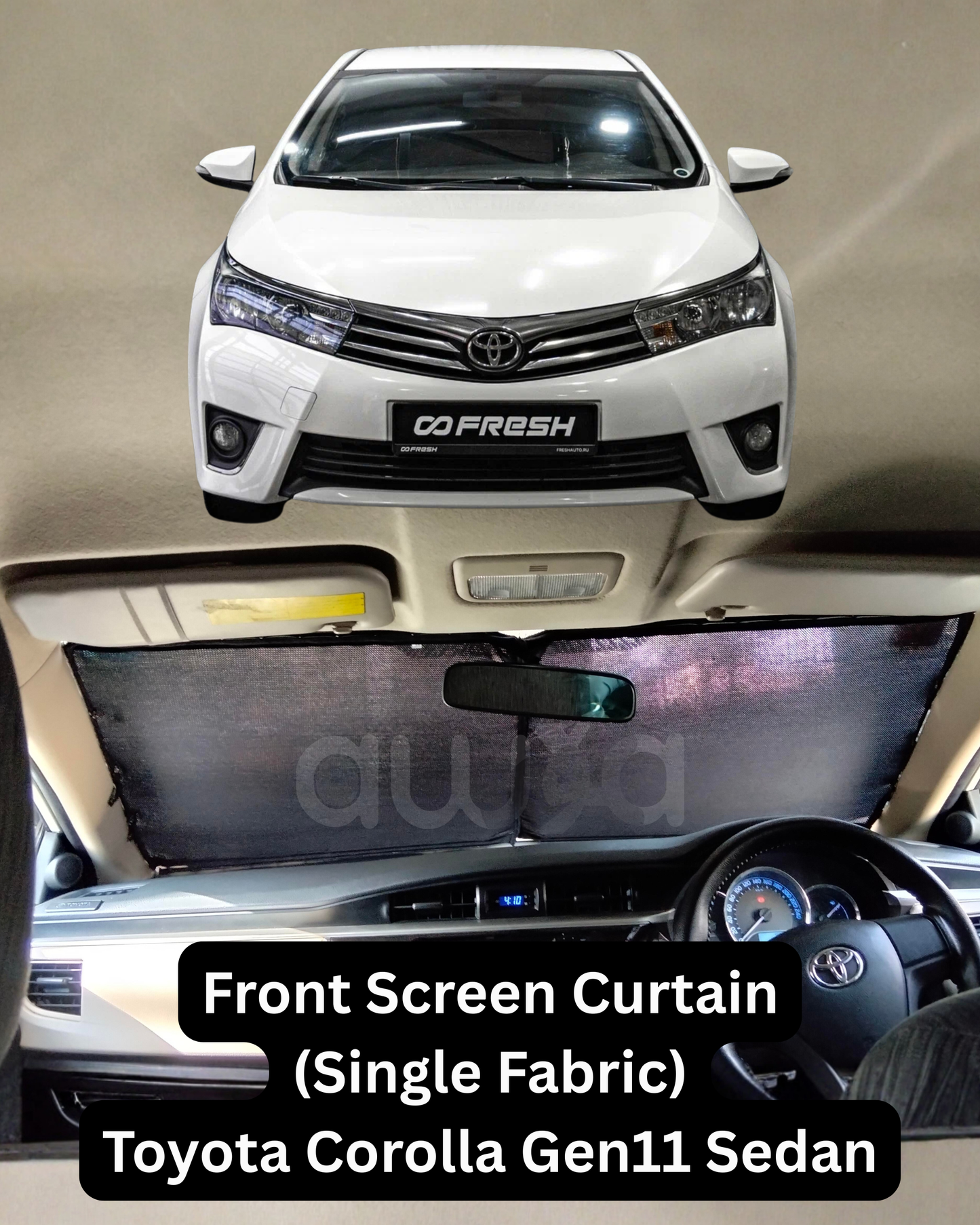 Cortinas para Toyota Corolla Gen11 Sedán (2015 - 2026)