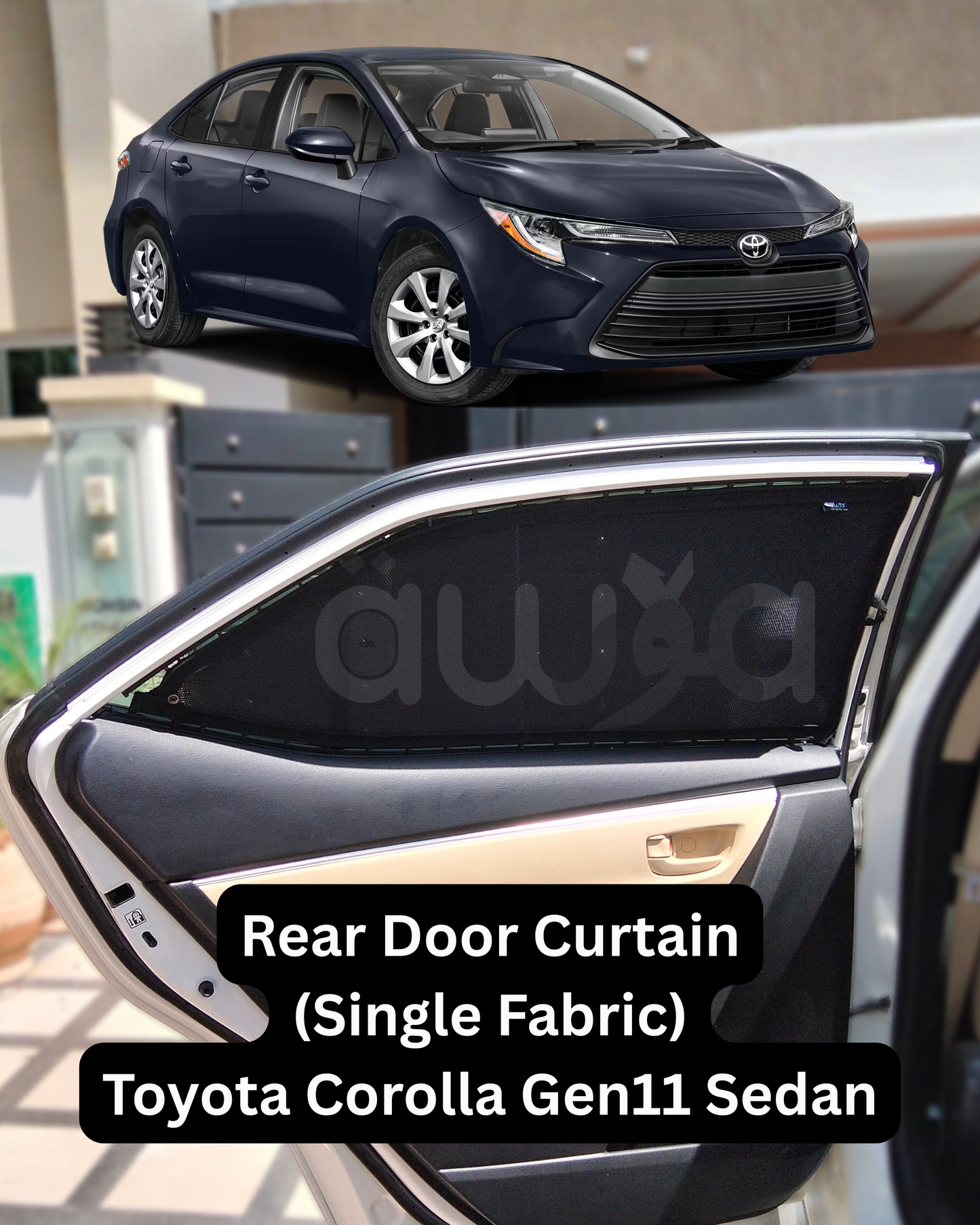 Cortinas para Toyota Corolla Gen11 Sedán (2015 - 2026)
