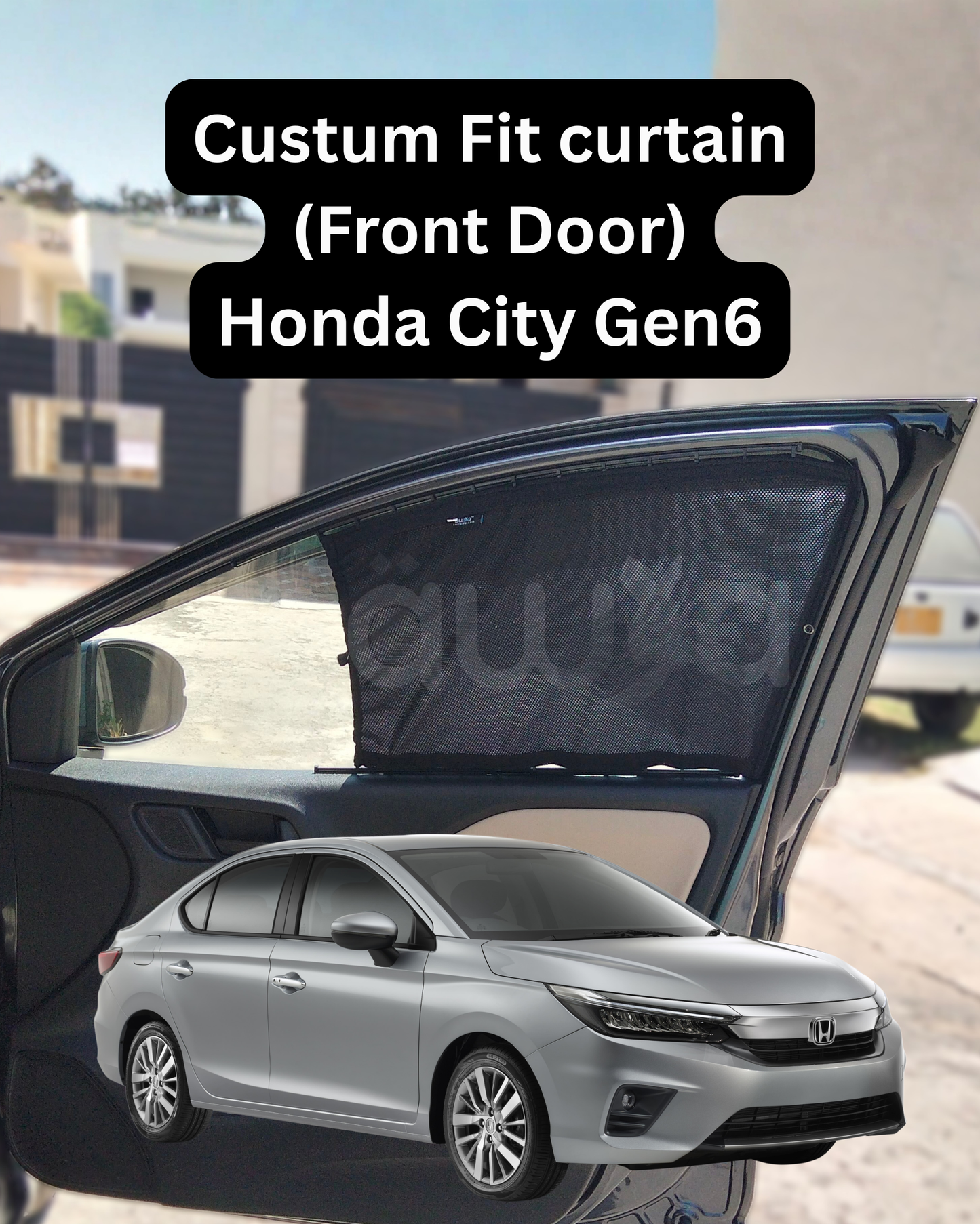 Honda City Gen6 (2021 - 2025) Curtains - Cartains